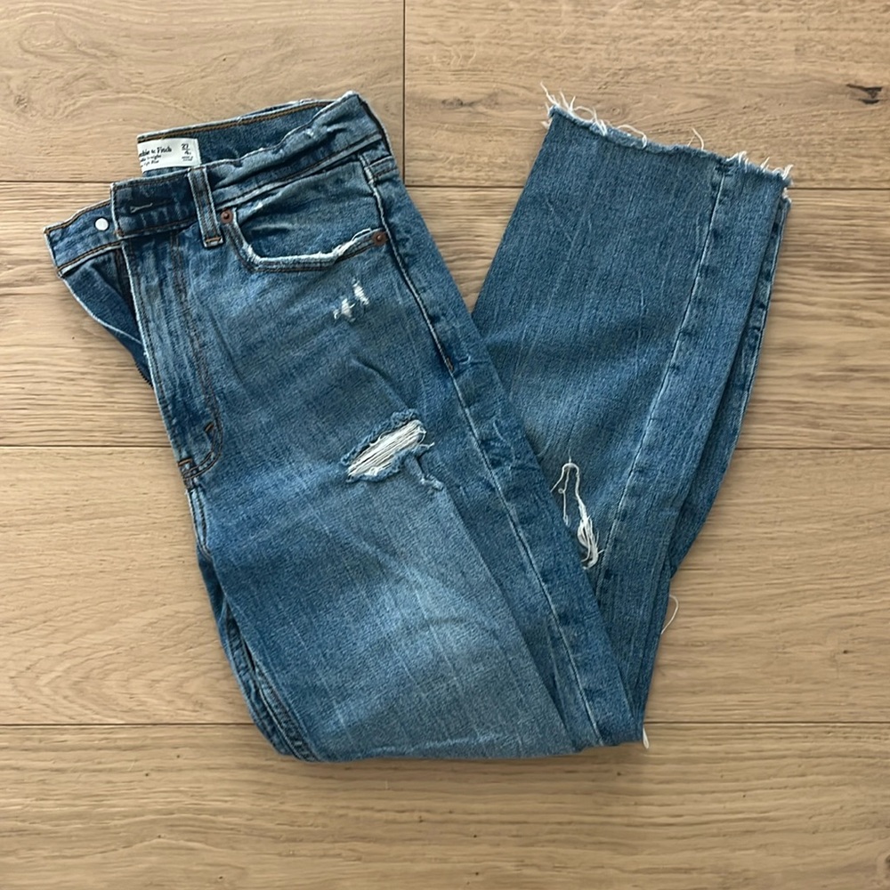 Abercrombie The Ankle Straight Ultra high rise